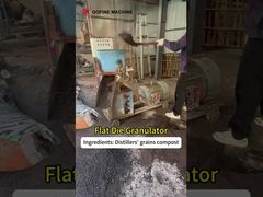 1-2 T/H নলাকার নতুন ধরনের জৈব সার গ্রানুলেটর ফ্ল্যাট ডাই পেলেট মিল