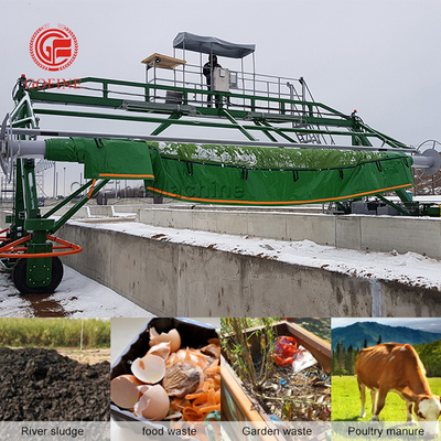 উচ্চ দক্ষতা কম্পোস্ট কভার স্থাপন জৈব সার উত্পাদন সরঞ্জাম