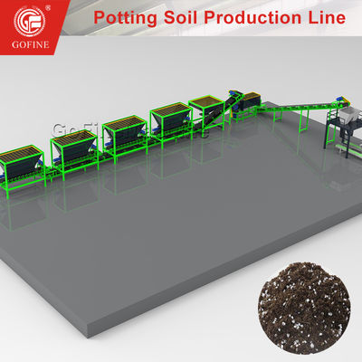 Growing Medium Production Line Potting Mix Processing Machine