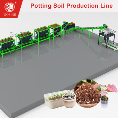 Automated Potting Soil Production Line for Evenly Mixed Growing Media