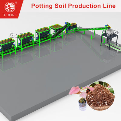 বাগানের মাটি মিশ্রণকারী, পটিং সয়েল মিশ্রণ সরঞ্জাম, ব্লেন্ডিং উৎপাদন লাইন