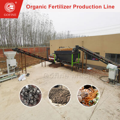পৌর বর্জ্য কম্পোস্টিংয়ের জন্য সম্পূর্ণ সার উৎপাদন লাইন সরঞ্জাম