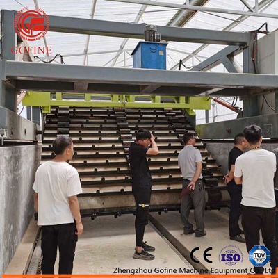 ফর্কলিফ্ট ফার্মেন্টেশন বিছানা Q235 25KW গাদা টার্নিং মেশিন